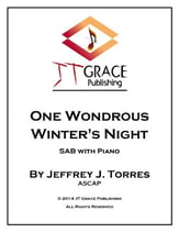 One Wondrous Winter's Night SAA choral sheet music cover